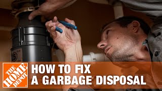 How to Fix a Garbage Disposal  The Home Depot [upl. by Ettesel]