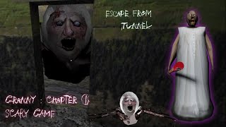 Granny Horror Game  Complete Gameplay 2024  Escape From Tunnel  Granny Chapter 1 [upl. by Suiramaj]