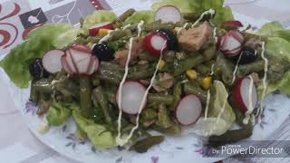 Salade dharicots vertsسلطة لوبيا ماشطو [upl. by Docila]