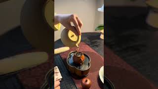 Tasting Rougui Tea in Tea House with Small Tea Sets teacorner teacoaster tea goodthing [upl. by Mccahill]