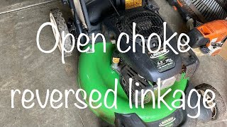 2015 Lawnboy 10730  Kohler engine choke stuck open Backwards choke thermostat sensor [upl. by Yule222]