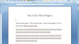 Word 2007 Tutorial 2  Formatting Text [upl. by Ynalem]