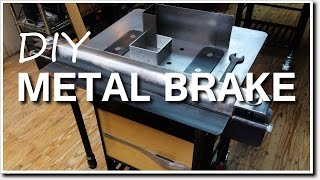 DIY Metal Brake for Bending Sheet Metal [upl. by Ayetal]