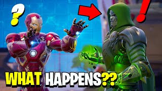 What Happens if Boss Iron Man Meets Boss Dr Doom Fortnite [upl. by Born]