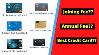 Citibank Credit Cards  All About Different Citibank Credit Cards  Benefits [upl. by Eirelam822]