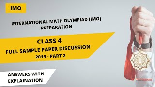 IMO Grade 4 Sample Paper Solution 2019  Part 2  Boost Your Math Skills [upl. by Lavicrep]