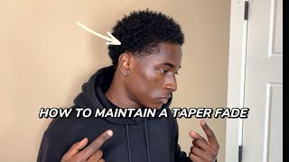 How To Maintain A Taper Fade Haircut [upl. by Westleigh602]