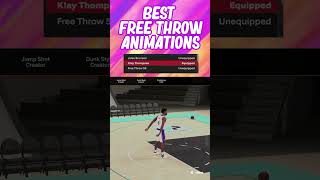 Best Free Throw Animations on NBA2K24 nba2k24 nba2k24gameplay [upl. by Enohs907]