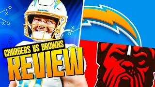 Chargers vs Browns Week 9 NFL Review  PFF [upl. by Marin435]