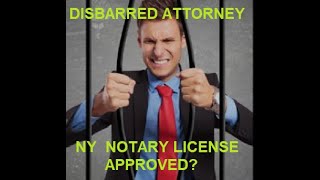 NY Notary License Application  After His License Was Revoked [upl. by Jerrylee]