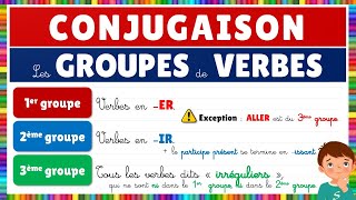 Les groupes de verbes de la conjugaison  Français [upl. by Sinnej478]