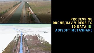 Video Photogrammetry  Processing UAVDrone Video To get 3D Geospatial Data in Agisoft Metashape [upl. by Schroder608]