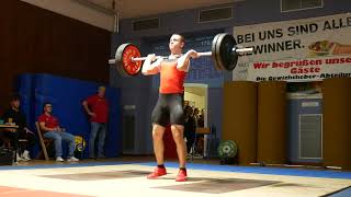 Kai Nongieser Stoßen V1 97 kg TSG Kaiserslautern vs Athletic Box Lifters [upl. by Denyse257]