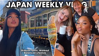 ⛩️ WEEK IN MY LIFE JAPAN  Places in Shibuya Ramen Workouts Balanced Life [upl. by Htnnek]