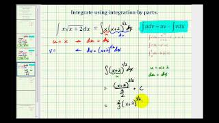 Ex 4 Integration by Parts xsqrtxm [upl. by Aissatsan]