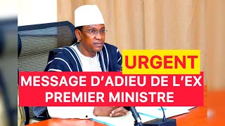 🔵🔴 Le dernier message d’au revoir de l’ex Premier Ministre Malien CHOGUEL [upl. by Ahsiat]