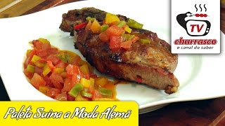 Receita de Paleta Suína a Moda Alemã  Tv Churrasco [upl. by Rabbaj]