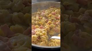 Tortellini alla Panna 🤌🏽 tortellini pasta pastarecipe pastalover pastafresca newrecipe [upl. by Erihppas]