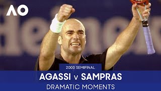 Andre Agassis AMAZING Comeback  Agaissi v Sampras  Australian Open 2000 Semifinal [upl. by Nnayllek]