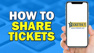 How To Share Tickets On Ticketek Easiest Way [upl. by Anatniuq]