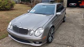 2004 Mercedes Benz E55 AMG walk around and cold start [upl. by Petula]