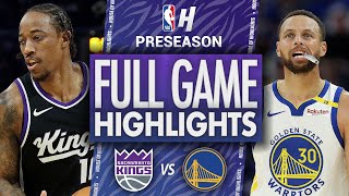 Sacramento Kings vs Golden State Warriors  Full Game Highlights  October 11 2024 NBA Preseason [upl. by Enelym656]