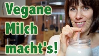 Mandelmilch selber machen  Vegane Nussmilch für alle VEGAN [upl. by Takken]