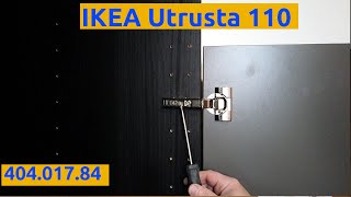 INSTALLING of Ikea Utrusta 110 Degree Soft Close Hinge 40401784 Metod Kitchen Hinges Blum ASSEMBLY [upl. by Filahk]