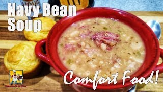 Navy Bean Soup Recipe  Ham and Bean Soup [upl. by Ees]