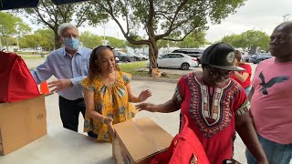 Turkey Giveaway at Little Haiti Spreading Thanksgiving Cheer [upl. by Dat832]