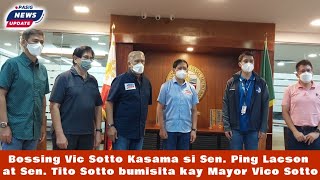 Bossing Vic Sotto Kasama si Sen Lacson at Sen Tito Sotto bumisita kay Mayor Vico Sotto [upl. by Anett]