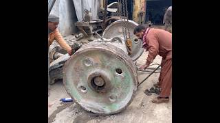 Thesa guys using amazing skills for repair stone crusher machine excellent teamwork for restoration [upl. by Goltz]