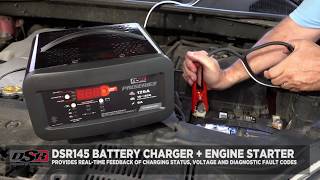 DSR145 ProSeries 125A Battery Charger  Engine Starter Video [upl. by Ettennaej]