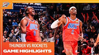 OKC Thunder vs Houston Rockets  Game Highlights  February 27 2024 [upl. by Kedezihclem]