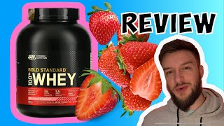 Optimum Nutrition Gold Standard Whey Delicious Strawberry review [upl. by Otsuj192]