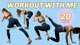 INTENSE GLUTE WORKOUT  no equipment no jumping at home real time 20 min workout [upl. by Stets]