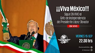 EN VIVO desde el Zócalo Capitalino AMLO da el Grito de Independencia [upl. by Elsi]