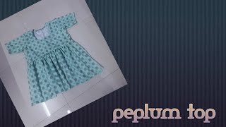 Cutting and stitching of peplum top [upl. by Dymoke125]