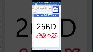 Soccer Ball in Ms word msword mswordshortcuts mswordtutorial mswordexcelpowerpoint [upl. by Spearman783]