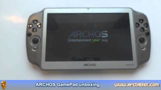 ARCHOS GamePad Android portable console unboxing [upl. by Atnek603]