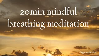 20min mindful breathing meditation  relaxation  stress relief [upl. by Guenzi]