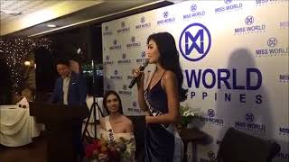 WINWYN MARQUEZs Message during SendOff Party for Reina Hispanoamericana Pageant [upl. by Rihaz]