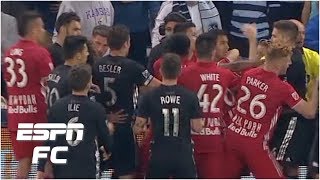 Kaku kicks ball into stands Sporting KC earns draw vs New York Red Bulls  MLS Highlights [upl. by Aschim]