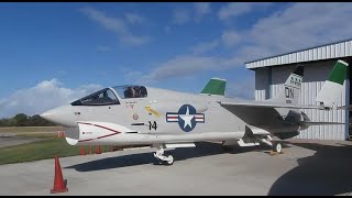 Vought F8 Crusader At The Warbird Museum Titusville FL [upl. by Mcclimans727]