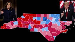 North Carolina Polling Shift Analysis Harris v Trump Sept [upl. by Ziza]