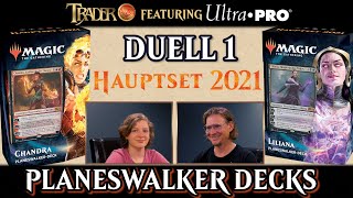 MTG Duel 1 Hauptset 2021 Planeswalker Decks Magic the Gathering deutsch Trader Tutorial Duell Match [upl. by Trauts301]