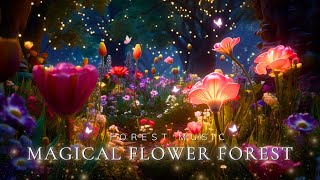 Magical Forest Music  Beautiful Flower Forest Space  Relax Rest amp Enjoy a Good Nights Sleep 😴 [upl. by Ede460]