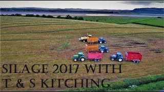 Silage 2017 With T amp S Kitching Agri Contractors [upl. by Bois114]