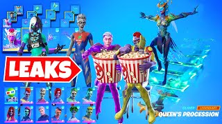 Fortnite Leaked Skins amp Emotes Zombie Fallen Heroes Queens FULL SET Shadow Midas new Emotes [upl. by Loree]