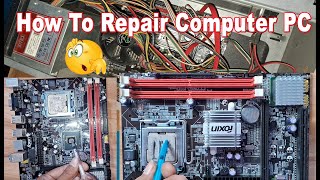 How to Repair Computer PC  Computer cpu restoration  computer repair  pc repairing step by step [upl. by Chem]